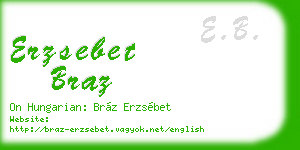 erzsebet braz business card